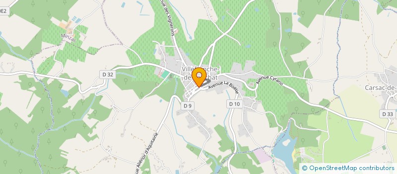 localisation de l'entreprise CAISSE LOCALE DE CREDIT AGRICOLE MUTUEL  VILLEFRANCHE-DE-LONCHAT