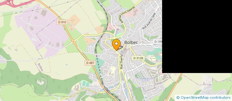 localisation de l'entreprise CAISSE LOCALE DE CREDIT AGRICOLE MUTUEL  BOLBEC