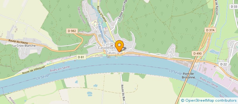 localisation de l'entreprise CAISSE LOCALE DE CREDIT AGRICOLE MUTUEL  RIVES-EN-SEINE