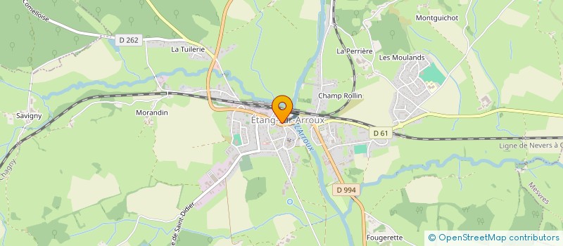 localisation de l'entreprise CAISSE LOCALE DE CREDIT AGRICOLE MUTUEL  ETANG-SUR-ARROUX