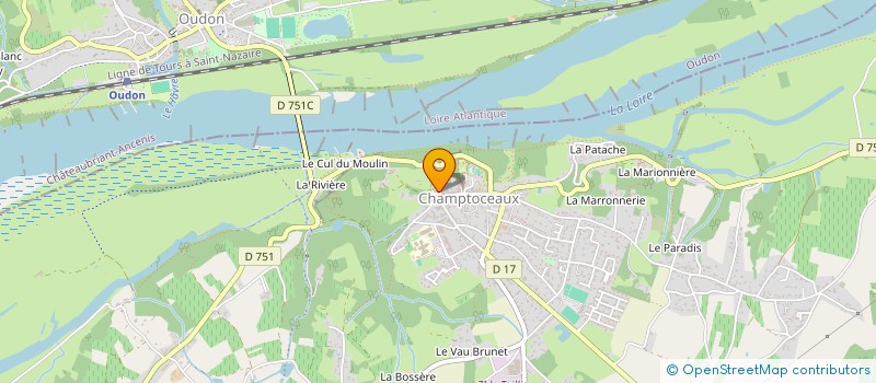 localisation de l'entreprise CAISSE LOCALE DE CREDIT AGRICOLE MUTUEL  OREE-D'ANJOU