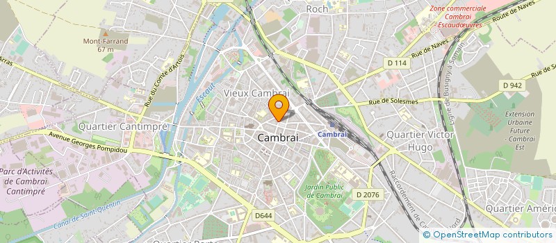 localisation de l'entreprise CAISSE LOCALE DE CREDIT AGRICOLE MUTUEL  CAMBRAI