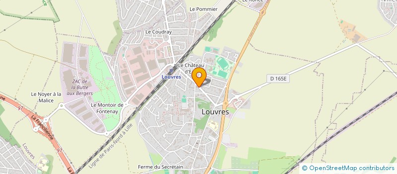 localisation de l'entreprise CAISSE LOCALE DE CREDIT AGRICOLE MUTUEL à LOUVRES