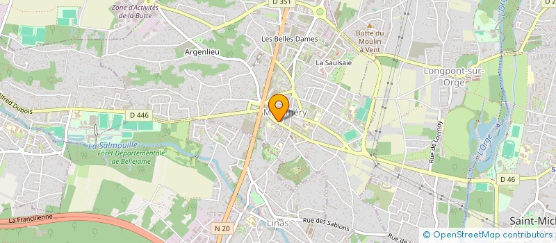 localisation de l'entreprise CAISSE LOCALE DE CREDIT AGRICOLE MUTUEL  MONTLHERY