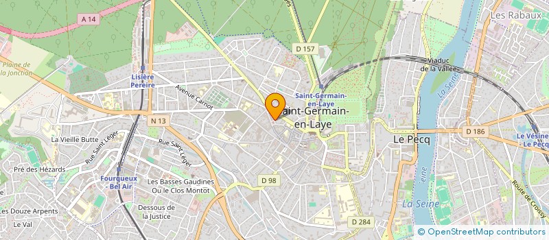 localisation de l'entreprise CAISSE LOCALE DE CREDIT AGRICOLE MUTUEL  SAINT-GERMAIN-EN-LAYE