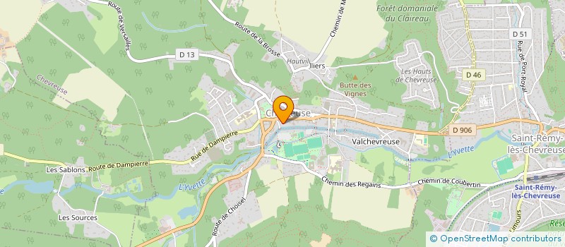 localisation de l'entreprise CAISSE LOCALE DE CREDIT AGRICOLE MUTUEL  CHEVREUSE