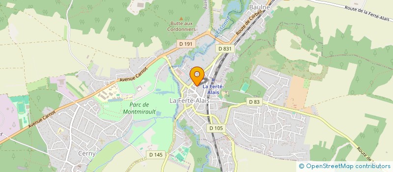 localisation de l'entreprise CAISSE LOCALE DE CREDIT AGRICOLE MUTUEL  LA FERTE-ALAIS