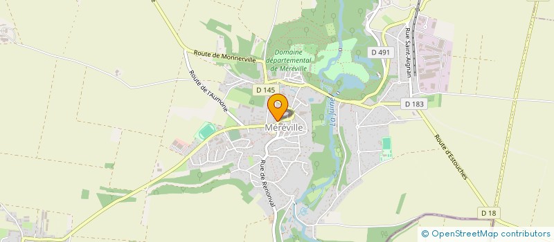 localisation de l'entreprise CAISSE LOCALE DE CREDIT AGRICOLE MUTUEL  LE MEREVILLOIS