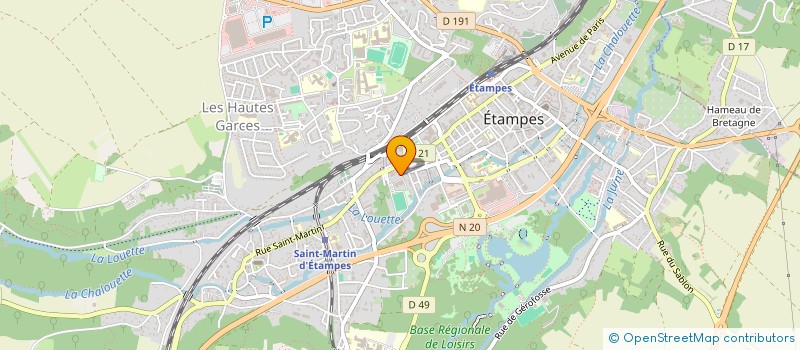 localisation de l'entreprise CAISSE LOCALE DE CREDIT AGRICOLE MUTUEL  ETAMPES