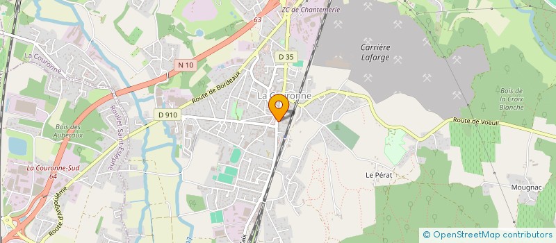 localisation de l'entreprise CAISSE LOCALE DE CREDIT AGRICOLE MUTUEL  LA COURONNE