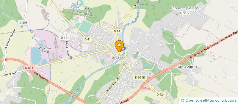 localisation de l'entreprise CAISSE LOCALE DE CREDIT AGRICOLE MUTUEL  TARTAS