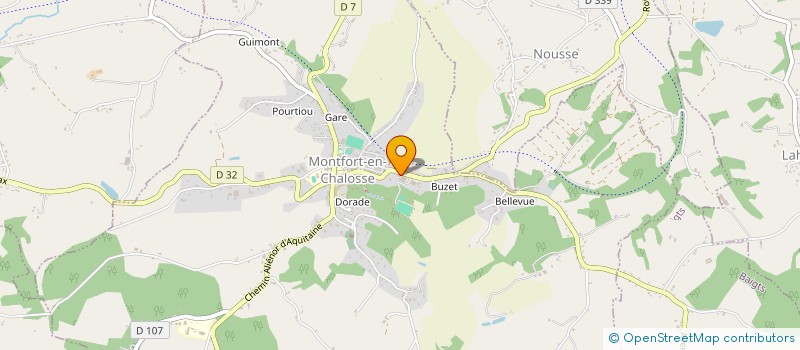 localisation de l'entreprise CAISSE LOCALE DE CREDIT AGRICOLE MUTUEL  MONTFORT-EN-CHALOSSE