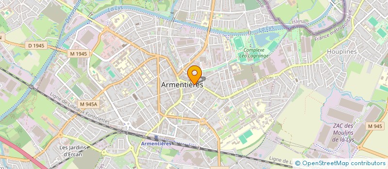 localisation de l'entreprise CAISSE LOCALE DE CREDIT AGRICOLE MUTUEL  ARMENTIERES