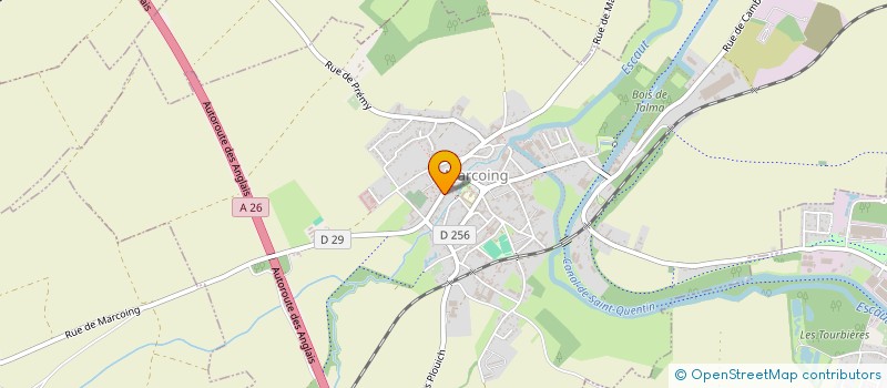 localisation de l'entreprise CAISSE LOCALE DE CREDIT AGRICOLE MUTUEL  MARCOING