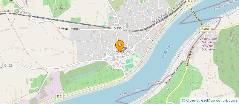 localisation de l'entreprise CAISSE LOCALE DE CREDIT AGRICOLE MUTUEL ARAMON  ARAMON