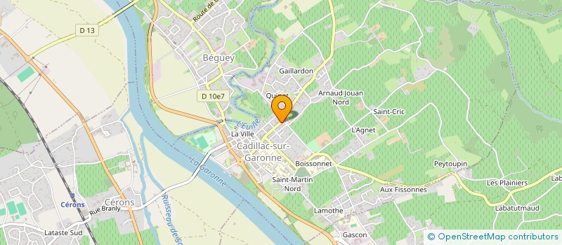 localisation de l'entreprise CAISSE LOCALE DE CREDIT AGRICOLE MUTUEL DE CADILLAC  CADILLAC-SUR-GARONNE