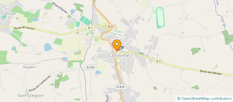 localisation de l'entreprise CAISSE LOCALE DE CREDIT AGRICOLE MUTUEL DE CASTILLONNES  CASTILLONNES