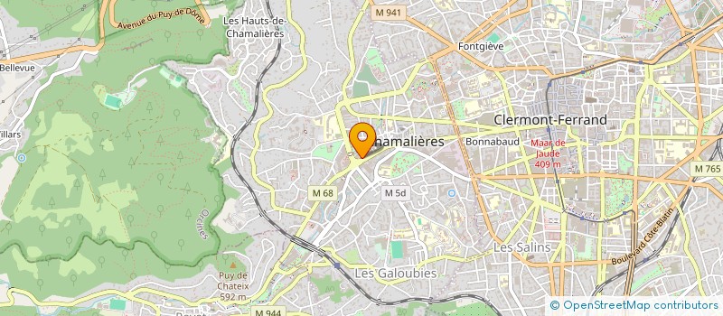 localisation de l'entreprise CAISSE LOCALE DE CREDIT AGRICOLE MUTUEL DE CHAMALIERES  CHAMALIERES