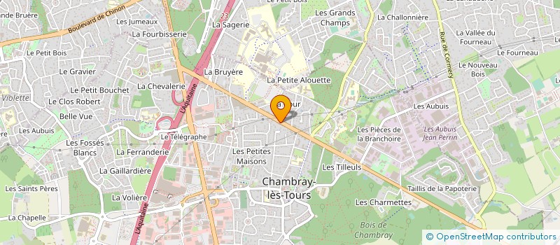 localisation de l'entreprise CAISSE LOCALE DE CREDIT AGRICOLE MUTUEL DE CHAMBRAY LES TOURS  CHAMBRAY-LES-TOURS