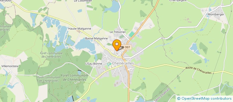 localisation de l'entreprise CAISSE LOCALE DE CREDIT AGRICOLE MUTUEL DE CHENERAILLES-CRESSAT à CHENERAILLES