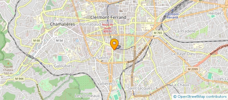 localisation de l'entreprise CAISSE LOCALE DE CREDIT AGRICOLE MUTUEL DE COURNON  CLERMONT-FERRAND