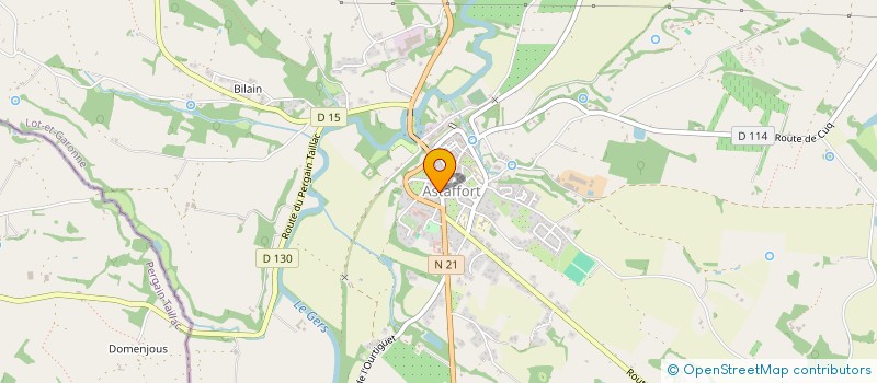 localisation de l'entreprise CAISSE LOCALE DE CREDIT AGRICOLE MUTUEL DE D'ASTAFFORT  ASTAFFORT