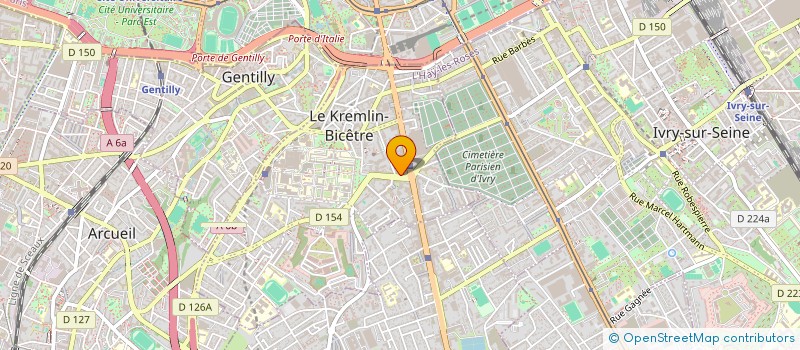 localisation de l'entreprise CAISSE LOCALE DE CREDIT AGRICOLE MUTUEL DE FORT DE BICETRE  LE KREMLIN-BICETRE