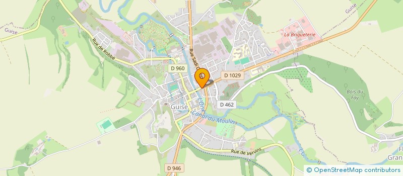 localisation de l'entreprise CAISSE LOCALE DE CREDIT AGRICOLE MUTUEL DE GUISE SAINS-RICHAUMONT  GUISE