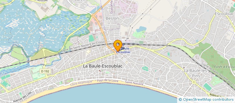 localisation de l'entreprise CAISSE LOCALE DE CREDIT AGRICOLE MUTUEL DE LA BAULE COTE D'AMOUR  LA BAULE-ESCOUBLAC