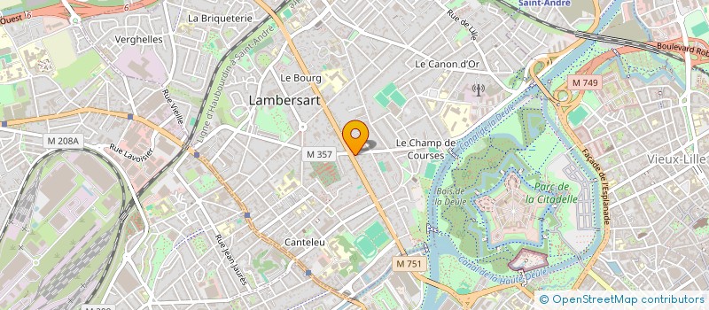 localisation de l'entreprise CAISSE LOCALE DE CREDIT AGRICOLE MUTUEL DE LAMBERSART LA MADELEINE  LAMBERSART