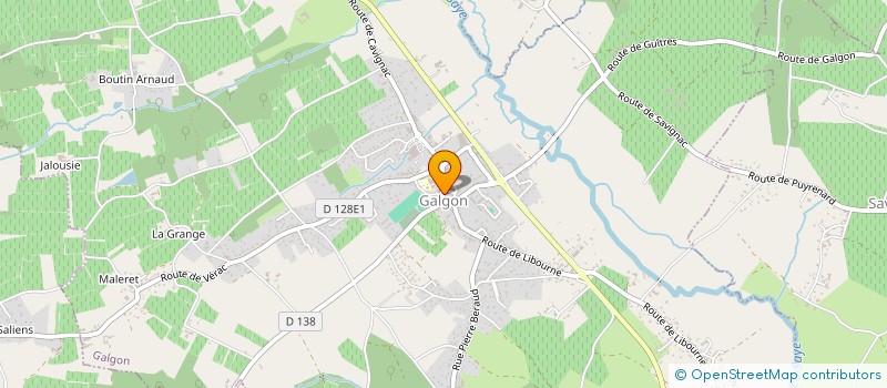 localisation de l'entreprise CAISSE LOCALE DE CREDIT AGRICOLE MUTUEL DE LUGON GALGON  GALGON