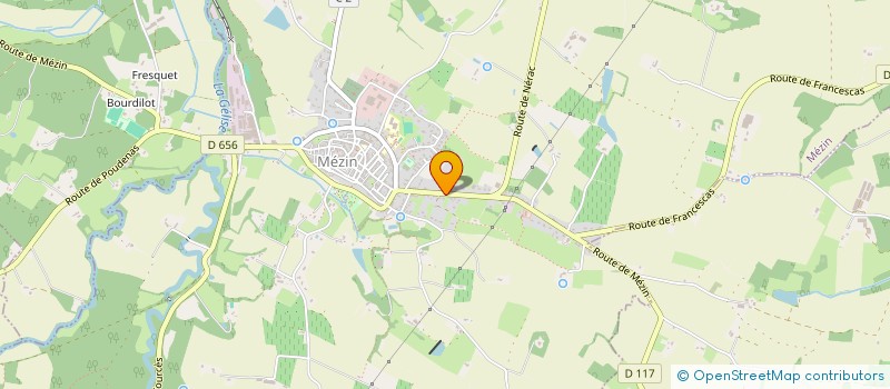 localisation de l'entreprise CAISSE LOCALE DE CREDIT AGRICOLE MUTUEL DE MEZIN  MEZIN