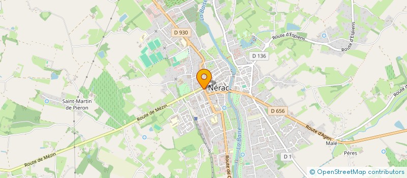 localisation de l'entreprise CAISSE LOCALE DE CREDIT AGRICOLE MUTUEL DE NERAC  NERAC