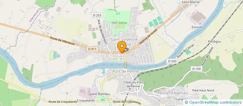 localisation de l'entreprise CAISSE LOCALE DE CREDIT AGRICOLE MUTUEL DE PENNE D'AGENAIS  SAINT-SYLVESTRE-SUR-LOT