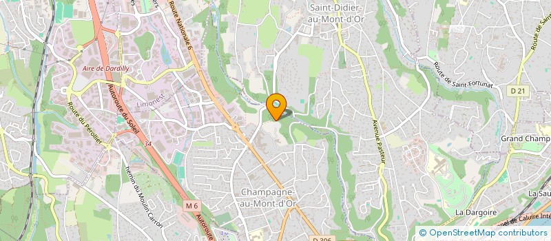 localisation de l'entreprise CAISSE LOCALE DE CREDIT AGRICOLE MUTUEL DE RHONE-GARON  CHAMPAGNE-AU-MONT-D OR