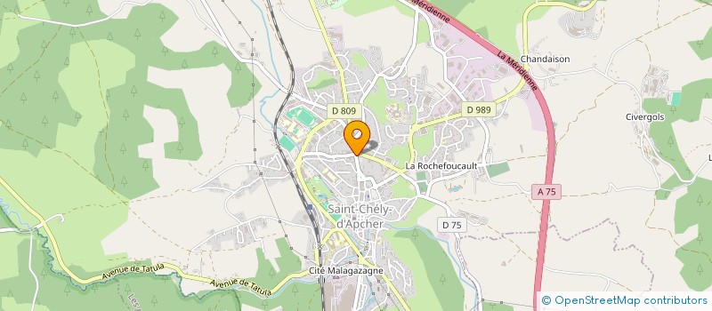 localisation de l'entreprise CAISSE LOCALE DE CREDIT AGRICOLE MUTUEL DE RIEUTORT DE LA MARGERIDE  SAINT-CHELY-D'APCHER