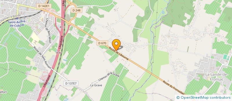 localisation de l'entreprise CAISSE LOCALE DE CREDIT AGRICOLE MUTUEL DE SAINT ANDRE DE CUBZAC  SAINT-ANDRE-DE-CUBZAC