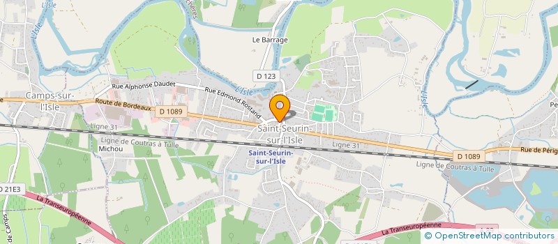 localisation de l'entreprise CAISSE LOCALE DE CREDIT AGRICOLE MUTUEL DE SAINT SEURIN SUR L'ISLE à SAINT SEURIN SUR L'ISLE