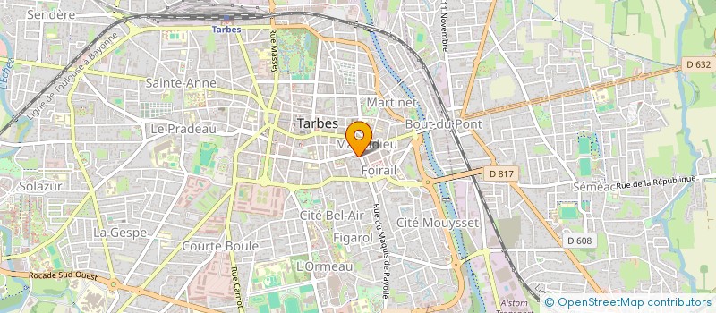 localisation de l'entreprise CAISSE LOCALE DE CREDIT AGRICOLE MUTUEL DE TARBES LA PLAINE  TARBES