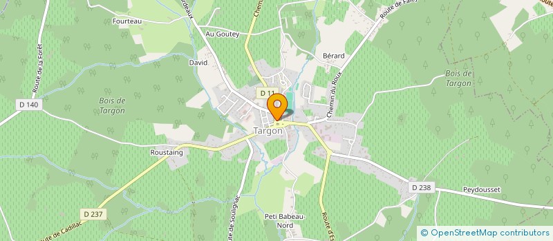 localisation de l'entreprise CAISSE LOCALE DE CREDIT AGRICOLE MUTUEL DE TARGON  TARGON