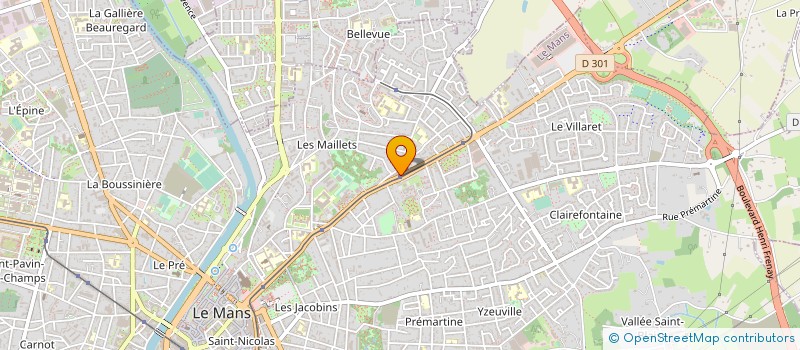 localisation de l'entreprise CAISSE LOCALE DE CREDIT AGRICOLE MUTUEL DES MAILLETS  LE MANS