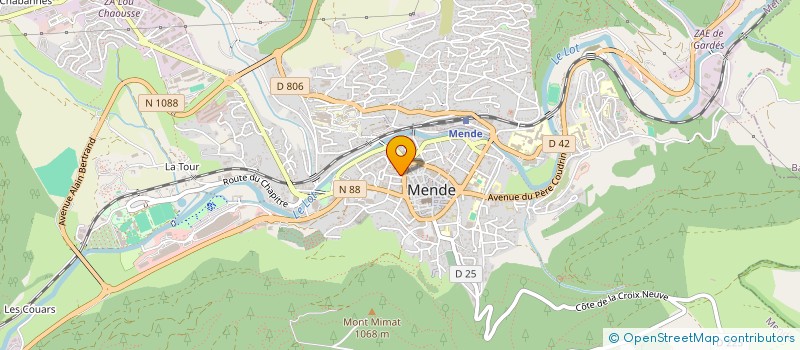 localisation de l'entreprise CAISSE LOCALE DE CREDIT AGRICOLE MUTUEL MENDE CHARPAL  MENDE