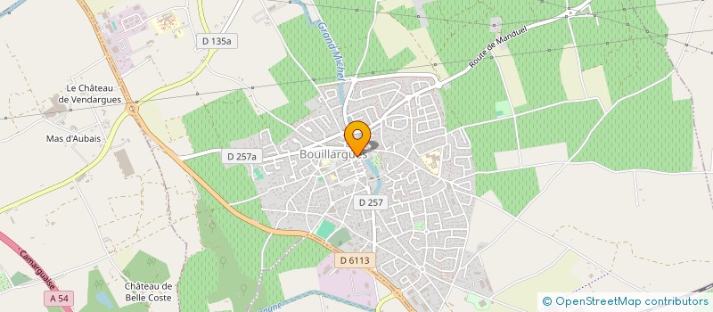 localisation de l'entreprise CAISSE LOCALE DE CREDIT AGRICOLE MUTUEL NIMES COSTIERES  BOUILLARGUES