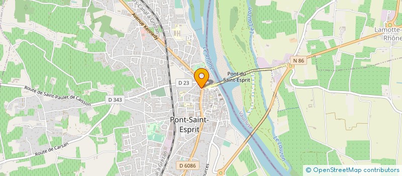 localisation de l'entreprise CAISSE LOCALE DE CREDIT AGRICOLE MUTUEL PONT ST ESPRIT  PONT-SAINT-ESPRIT