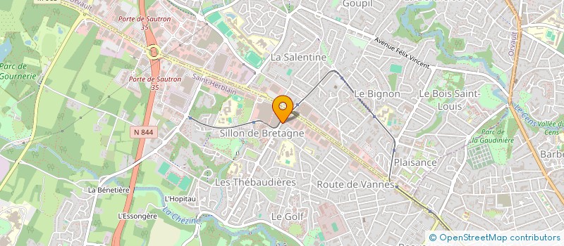 localisation de l'entreprise CAISSE LOCALE DE CREDIT AGRICOLE MUTUEL VAL DE CHEZINE  SAINT-HERBLAIN