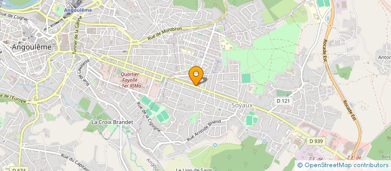 localisation de l'entreprise CAISSE LOCALE DE CREDIT AGRIOLE MUTUEL  SOYAUX