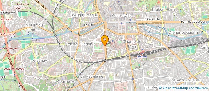 localisation de l'entreprise CAISSE LOCALE DE CREDIT MUTUEL  RENNES