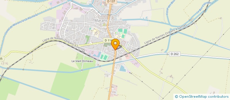 localisation de l'entreprise CAISSE LOCALE DE CREDIT MUTUEL DE MARANS  MARANS