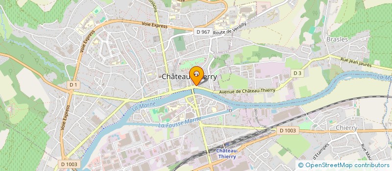 localisation de l'entreprise CAISSE LOCALE DE L UNION DU SUD AISNE  CHATEAU-THIERRY