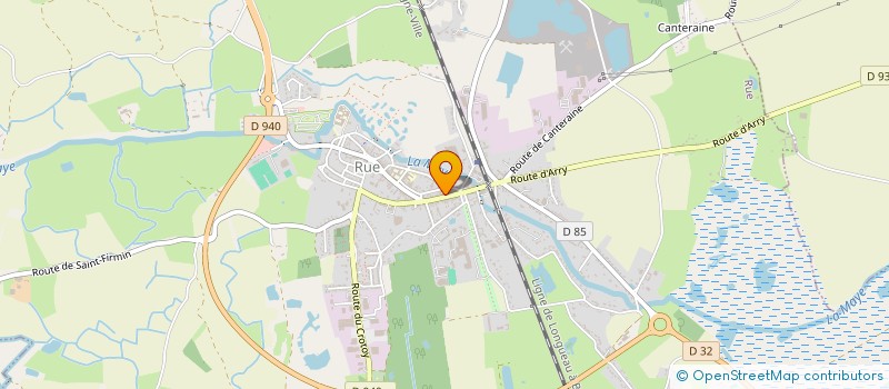 localisation de l'entreprise CAISSE LOCALE DU CREDIT AGRICOLE DE RUE  RUE